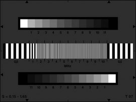 脈沖灰度測試卡 色調(diào)再現(xiàn)和頻率響應(yīng)評估
